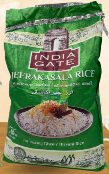 Rice Jeerakasala India Gate 1*18kg